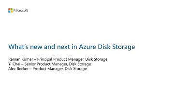 What’s new and what’s next in Azure Disk Storage | OD06