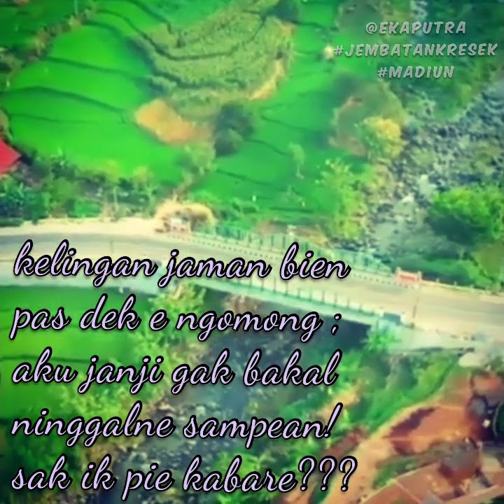 Story' wa .. keindahan jembatan kresek Madiun