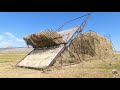 Stacking Hay in The Big Hole Valley Montana