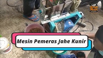 Mesin Pemeras Empon Empon Jahe Kunir Kunyit Lengkuas Untuk Jamu Instan