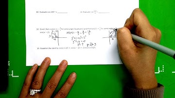 Inverse Trig, Identities, Sum and Difference review Part 3