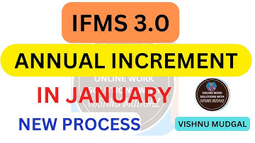 Annual increment in January | Annual Increment in Ifms 3.0 | Salary Increment in ifms 3.0