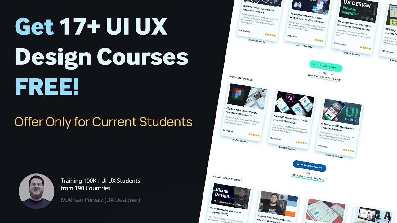 FREE 17+ UX UI Design Courses on Single Condition? - YouTube
