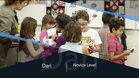 SDSU Instructional Videos - Adapting and Using Age-Appropriate Authentic Materials - Dari, Novice