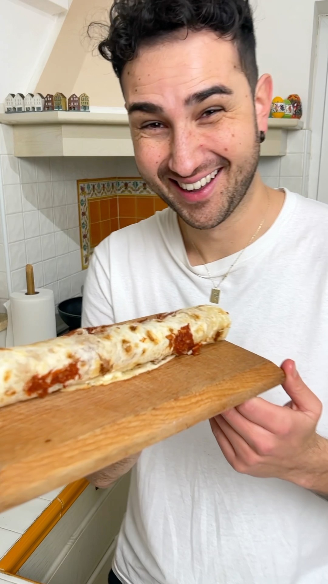 We made a delicious SALAMI ROLL SNACK @tommywinkler