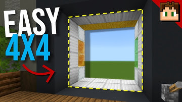 The SIMPLEST 4x4 Door! [Minecraft Bedrock 1.21] Tutorial