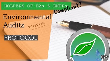 Protocol for Environmental Audits (Part 01) #ecolegesvideos