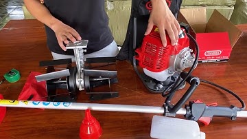 Máy xạc cỏ đeo lưng Oshima SC44 cực chất, đời mới chống cuốn cỏ