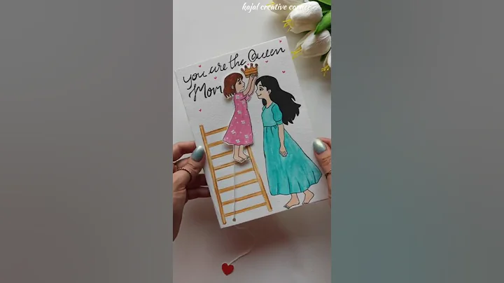 👑 Make MOM Feel Like a QUEEN! 💓 DIY Mothers Day Card!