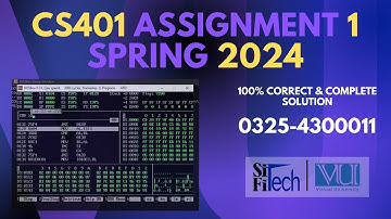 CS401 Assignment 1 Spring 2024 | CS401 Assignment 1 2024