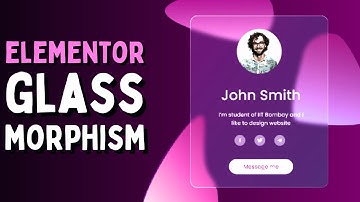 Eenvoudige Elementor Glassmorphism (geen plug-in)