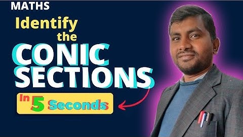 Conic Section short cut// identify the conic Section in 5 seconds/JEE/EAMCET/NDA tricks/air force