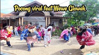 Pocong viral feat Wewe glowak Indramayu live show ulang tahun di desa krasak