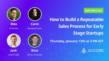 How to Build a Repeatable Sales Process for Early-Stage Startups