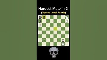 Hardest Mate in 2 ✨ (2) #chesspuzzle #magnuscarlsen #chess