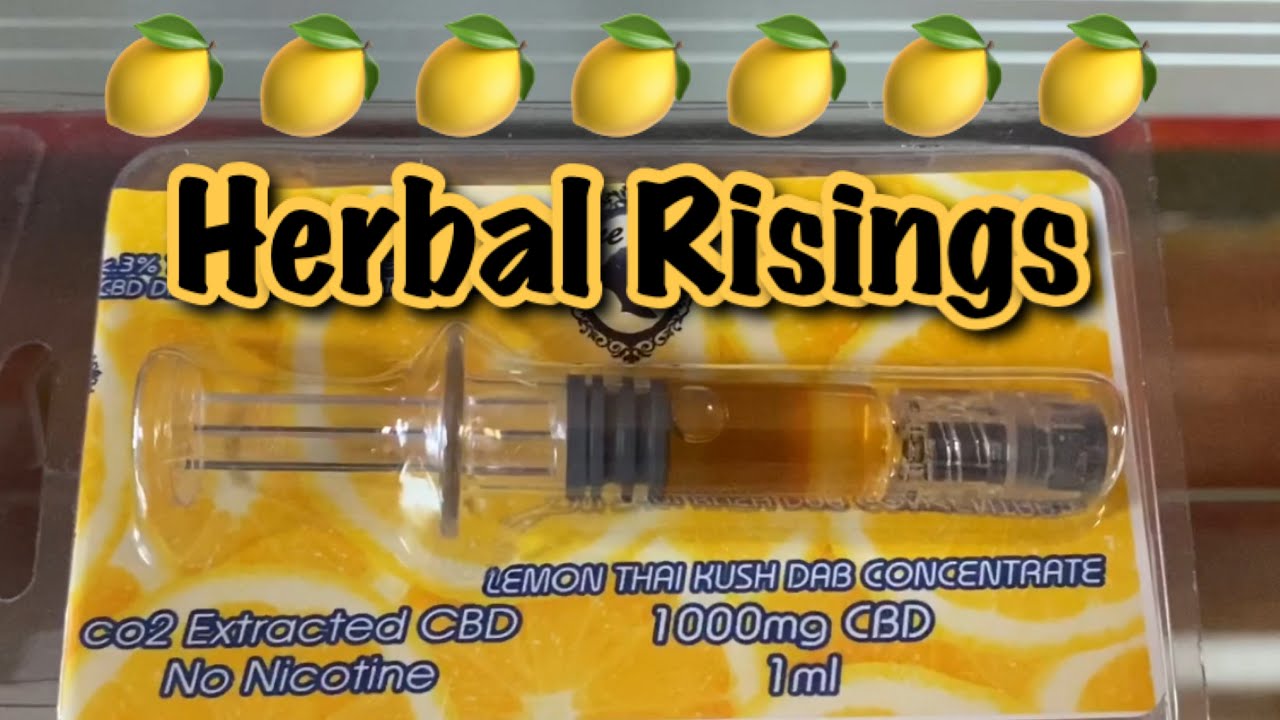 Herbal Risings CBD dispensary 1000mg Lemon 🍋 Thai Kush dab concentrate