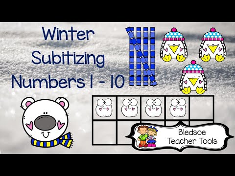 Bledsoe Teacher Tools Winter Subitizing
