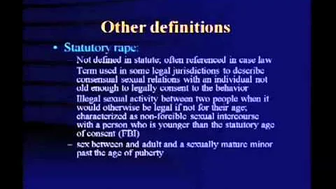 Mandatory Reporting Part 1 of 2