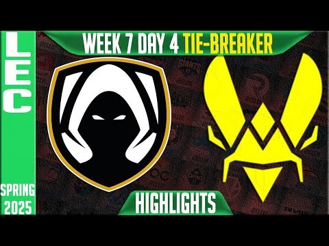 TH vs VIT Highlights | TIE-BREAKER LEC Spring Split  2025 | Team Heretics vs Team Vitality
