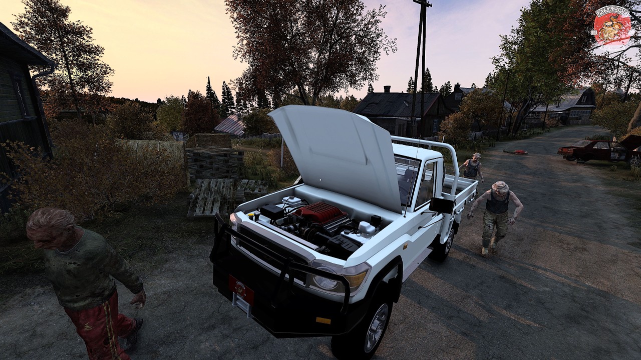Idiot hoons around and then crashes Landcruiser (in DayZ)