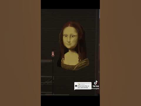 Drawing Mona Lisa on roblox #monalisa #davinci #roblox #spraypaint ...