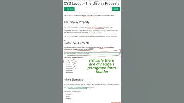 CSS Coding 101: 11 CSS Layout - CSS Display Property #css #csstutorial #shortsfeed
