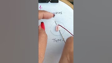 Bullion stitch embroidery flower/ Bullion knot rose embroidery #embroideryflower #embroiderytutorial