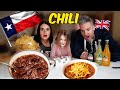 Brits try award winning texas brisket chili for the first time omg 