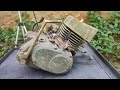 "IND SUZUKI"1984 old Engine Full Restoration #restoration #rebuild #oldengine