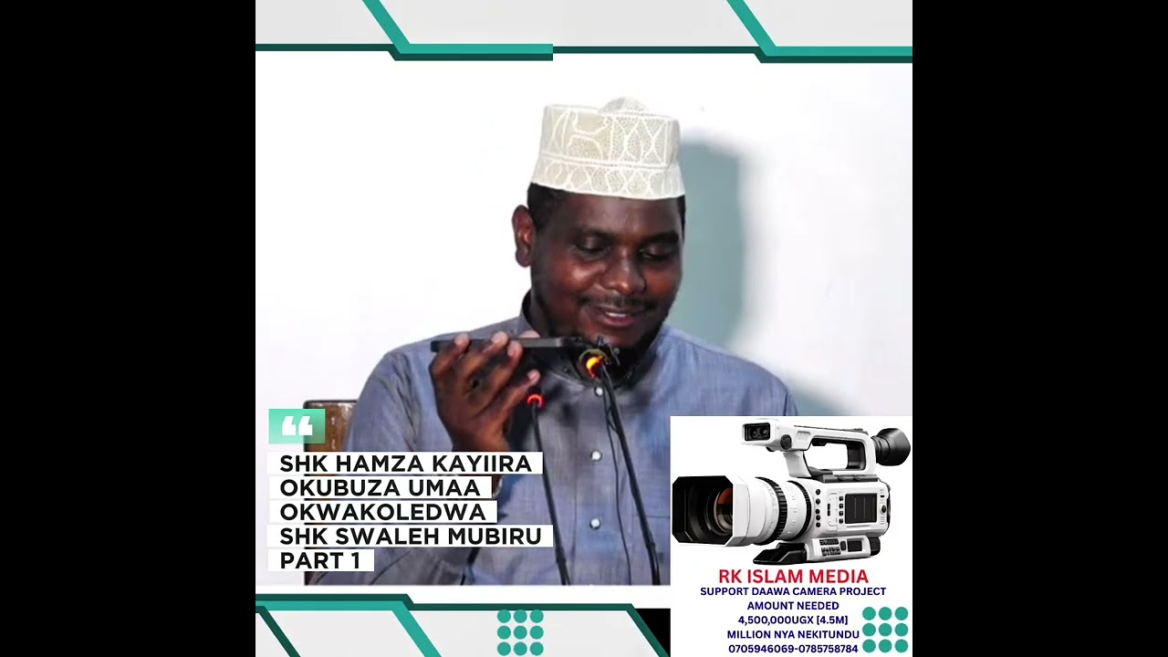 SHK HAMZA KAYIIRA -OKUBUZA UMAA OKWAKOLEDWA MR SWALEH MUBIRU MWEGENDEREZE