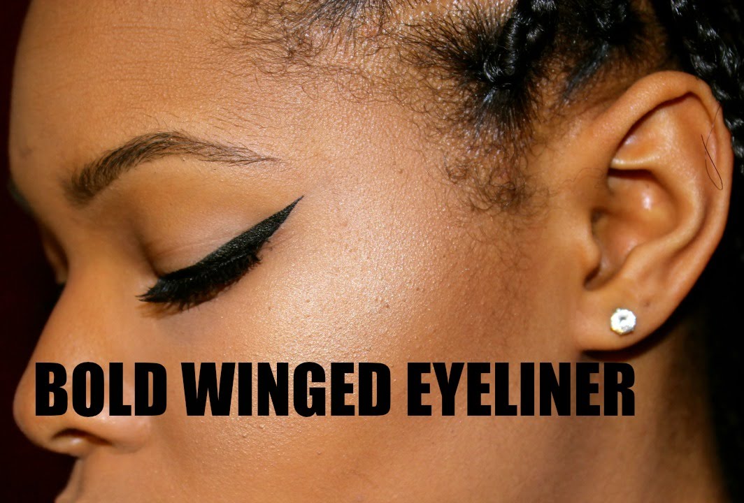 BOLD Winged Eyeliner for Small Eyes ! YouTube
