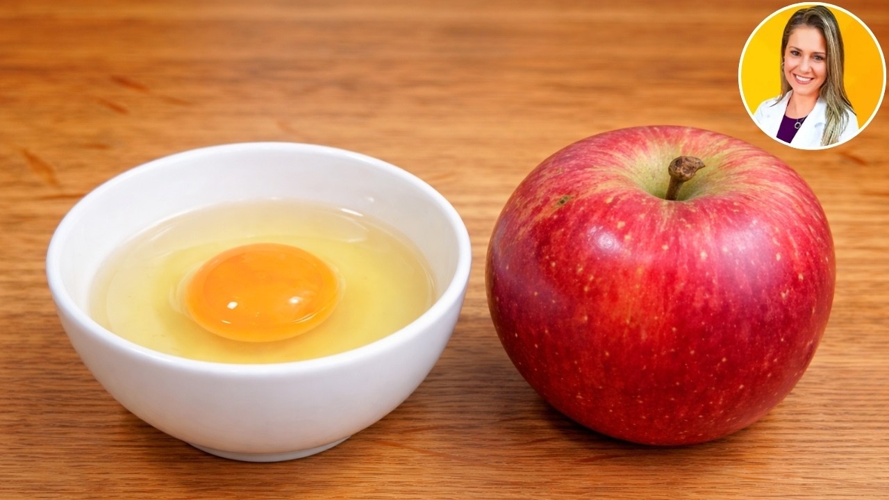Só 4 MIN! Misture MAÇÃ e OVO CRU e vai VICIAR nessa DELÍCIA! Sem Farinha, Açúcar, Leite e Gordura