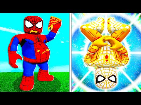 NOOB Spiderman To GOD Spiderman! (Roblox)