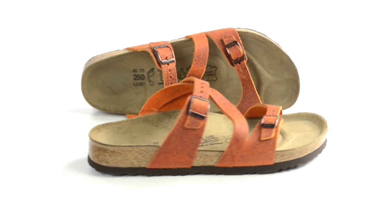 Womens Birkenstock Salina Black Birko-Blor - Happyfeet.Com