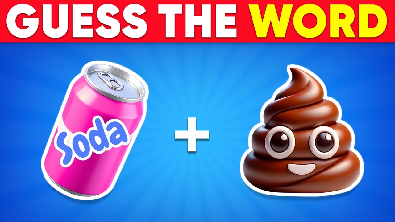 Guess The WORD By Emojis? 🤔❓ Emoji Quiz Challenge 2026