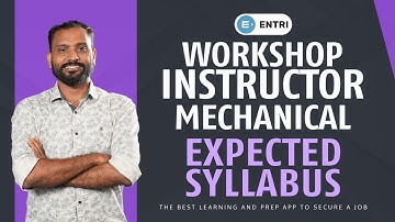 Workshop Instructor Mechanical Engineering Expected Syllabus Discussion | Riyas Sir