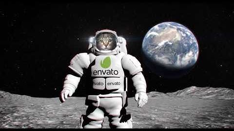 Astronaut on the Moon. After Effects Project on Videohive.net