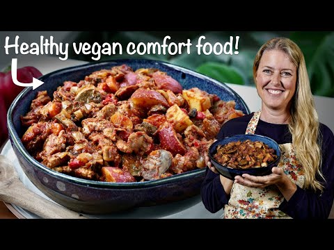 Healthy Vegan Hungarian Goulash 💪 (oil-free + gluten-free + easy)