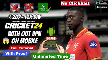 How To Play Cricket 24 In Android | Cricket 24 In Android Gameplay | Xbox Ultimate Gamepass