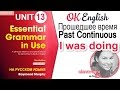 Unit 13 Past Continuous - Прошедшее продолженное время | Ok English Elementary