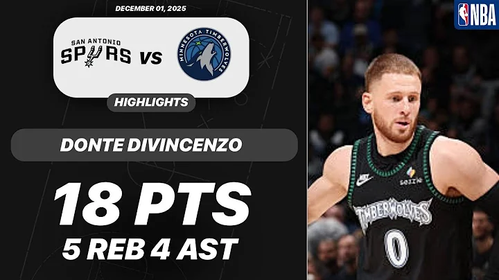 Donte Divincenzo vs San Antonio Spurs | 18 PTS 5 REB 4 AST | NBA 12-01-2025 Highlights