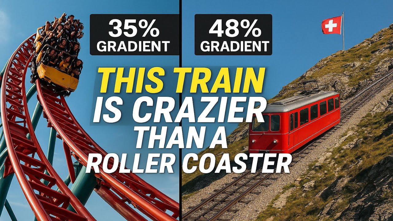 This Swiss Train Is Crazier Than a Roller Coaster |Mountain Railway Engineering Marvel 