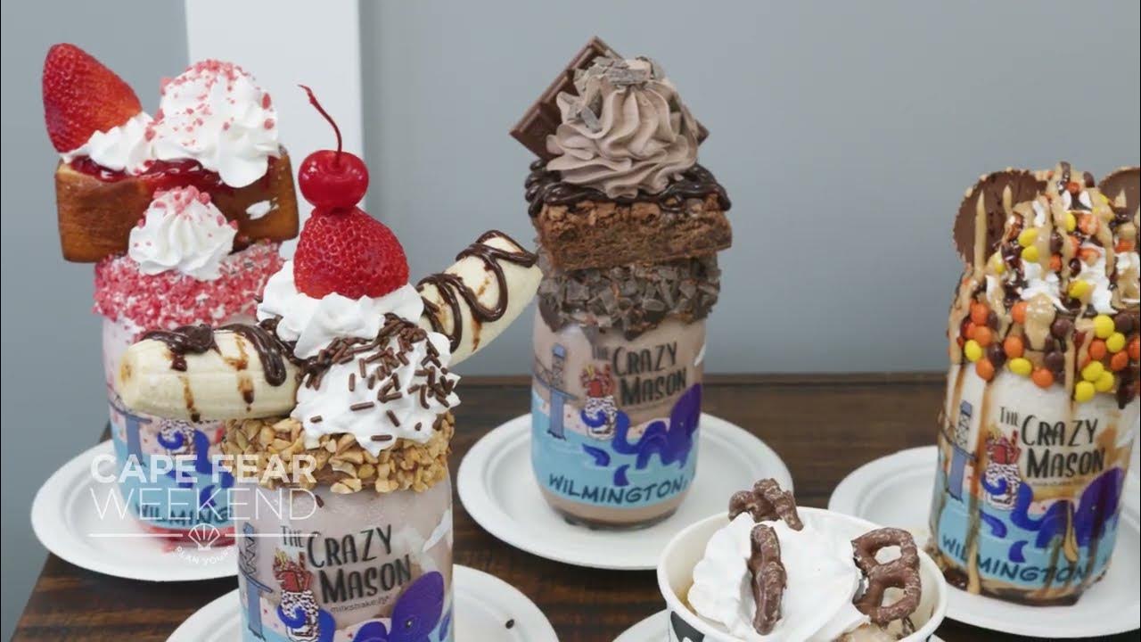 The Crazy Mason Milkshake Bar opens in Wilmington! YouTube