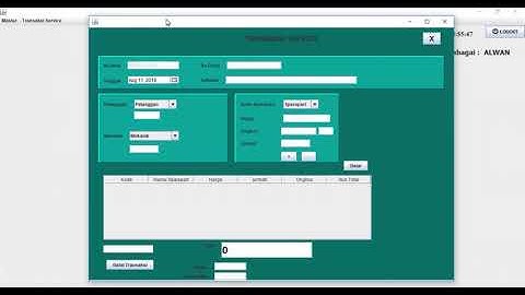 Aplikasi Service Kendaraan Dengan Java Neatbeans dan Database MySQL