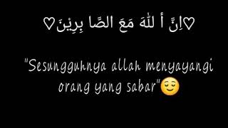 (story wa)kita harus sabar dalam menghadapi semua ujian dan jangan lupa berdoa😊