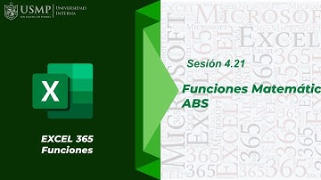 Funciones Excel 365 : Sesión 4.21 - Funciones Matemáticas: ABS
