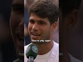 Andy beats Carlos 😳 #Shorts #Tennis #Golf #Wimbledon