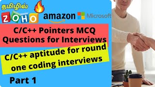 C\/ C++ Pointer based MCQ questions | C aptitude questions for programming interviews | zoho aptitude