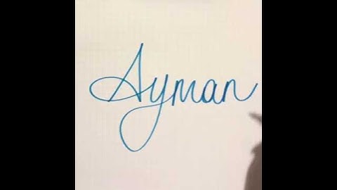 Signature Ayman #autograph #calligraphy #autographs #calligrafia #handwriting #lettering #name