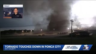 Oklahoma Meteorologist Captures Tornado Touching Down